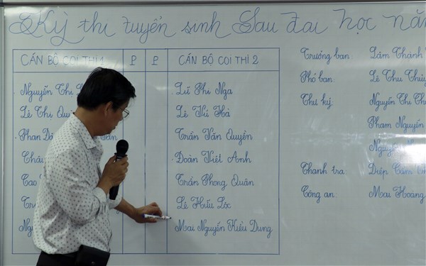 Đông đảo cựu sinh viên trở lại Trường thi tuyển sinh Sau đại học năm 2020