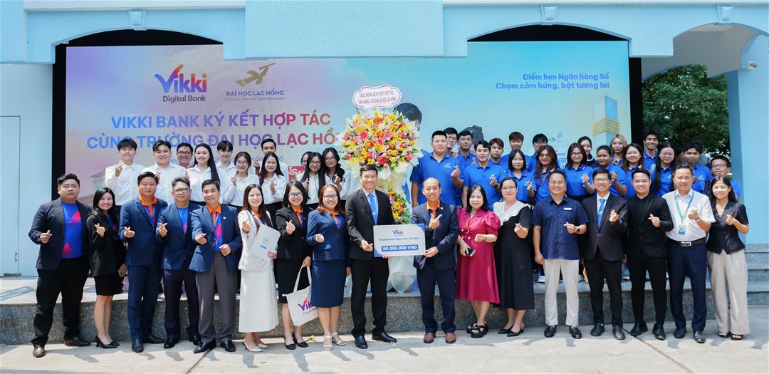 LHU và Vikki Digital Bank ký kết hợp tác chiến lược, mở rộng cơ hội phát triển toàn diện cho sinh viên